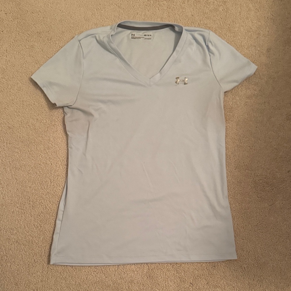 Under Armour Women's Sky Blue V-Neck Tee